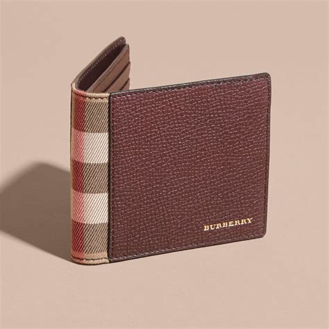 burberry leather bifold wallet|burberry wallets for men outlet.